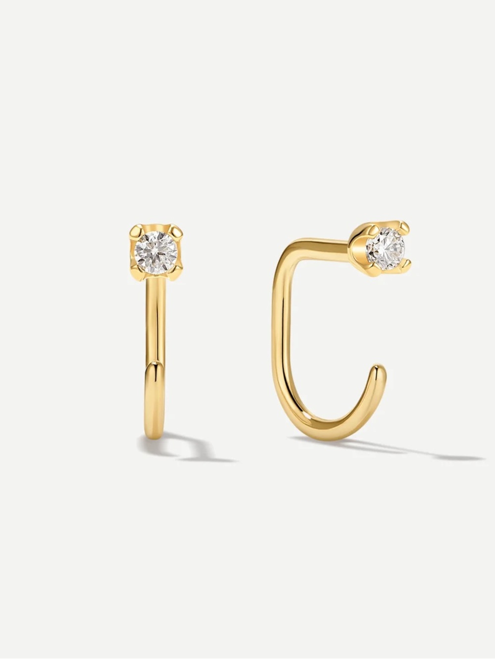 Ardant Stay Close Moissanite Hoops 2 mm